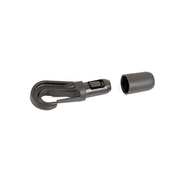 Nautos Shock Cord Hook - HPN387 - Self Locking - 3 to 5mm ~ 1/8" to 3/16" Shock Cord - 6 Pieces (Black)