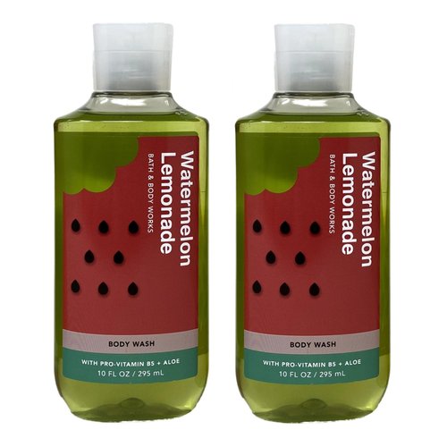 Bath and Body Work Watermelon Lemonade Body Wash 2 Pack (10 fl oz / 295 mL each)