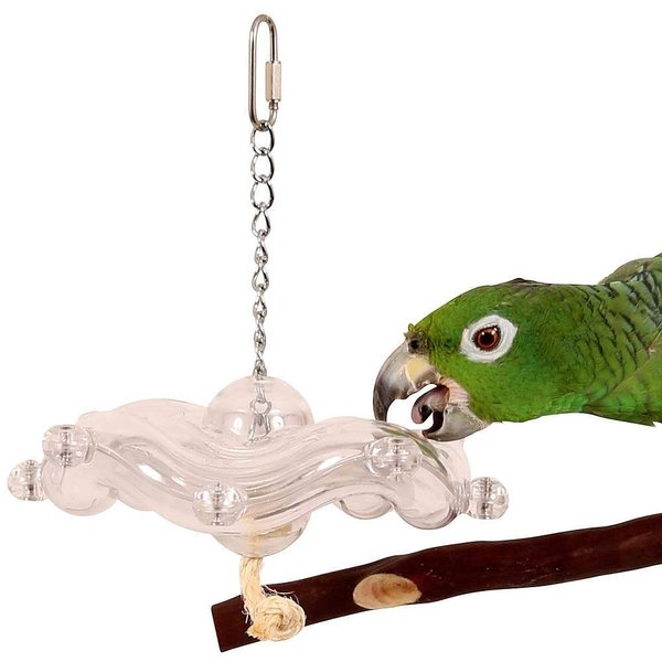 Featherland Paradise Creative Foraging Systems Tilt a Wheel Hanging Treat Dispensing Bird Toy