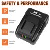 18V R86092 Fast Charger Lithium Battery Charger for RIDGID Tools 18V Battery R840083, R840085, R840086, R840087, AC840085, AC840086, AC840087P AC840089 etc.