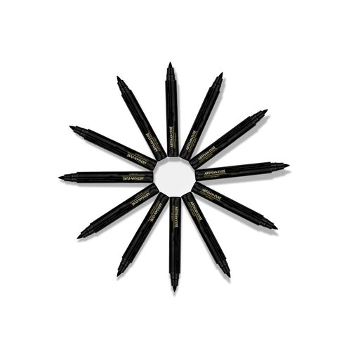 Artisan L'uxe Midnight Diva All Day Waterproof Liquid Eyeliner - Smudge Proof, Long Lasting, Winged Felt Tip, Women's Eyeliner Brush Pen Makeup with Ultra-Fine Precision