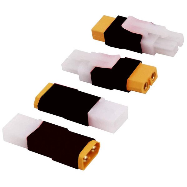 YLP 4pcs XT60 to Tamiya Male Female Connector Adapter for NiCd NiMH Dynamite Packs(2 Pair)