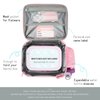 mibasies Girls Lunch Bag for Kids Insulated Lunch Box with Shoulder Strap and Bottle Holder, Glitter Rainbow