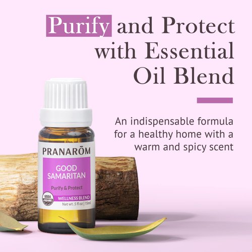 Pranarom - Good Samaritan Essential Oil Blend (15ml) -100% Pure Essential Oil for Diffusing and Cleaning | Lemon, Rosemary, Eucalyptus, Cinnamon