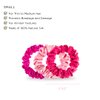 TELETIES - Small Scrunchie - 100% Natural Silk Hair Scrunchie - Soft & Gentle on Hair - Prevents Breakage & Damage - Safe for Sleep - Ideal for Thin-Medium Hair - For All Hair Textures - Rose All Day
