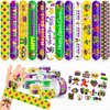 48 Mardi Gras 24PCS Mardi Gras Temporary Tattoos Sticker 24PCS Slap Bracelets Perfect for Themed Birthday Party Favors Baby Showers or Classroom Rewards Ideal Decor and Gifts for Girls and Boys