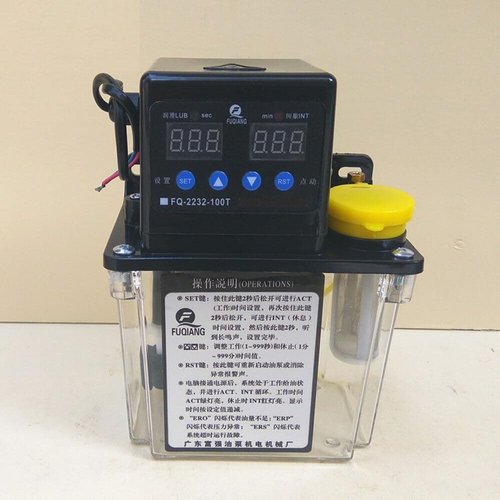 110V 1L Dual Digital Display Automatic Electric Lubrication Pump Oiler NC Pump CNC Engraving Router Machine Oil Pump
