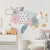 RoomMates RMK4643GM Pink Perennial Blooms Giant Peel and Stick Wall Decals