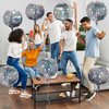durony 12 Pieces 18 inches Disco Ball Balloons 4D Aluminum Foil Balloons Silver Party Decorations Mylar Foil Balloons for Disco Themed Party Decorations Supplies
