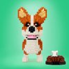 Ulanlan Adult Building Sets, Bricks Corgi, Micro Bricks Dog Animal Building Toy Bricks Dog for Dog Lover, Women, Girl 14+, Teens or Adult, 1380 Pieces (JX004)