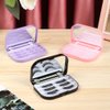 HomeSoGood 2 Pack Empty False Eyelashes Storage Box, 3 Layer False Eyelash Case Fake Eye Lash Organizer with Makeup Mirror Travel Storage Case(Not Including False Eyelashes)