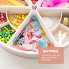 Inspire My Play - 3 x Silicone Sorting and Organising Compartments - Compatible with Sensory PlayTray - Sensory Bin Accessories - Early Development & Activity Toys for Disabled Children - Stone