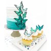 Sugar Robot Inc. Edible Butterflies Ombre Monarchs Made in the USA Premium Crafted - Cake and Cupcake Toppers, Decoration (turquoise)