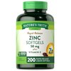 Zinc 50mg with Vitamin C | 200 Liquid Softgels | Non-GMO & Gluten Free Supplement | by Nature's Truth