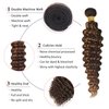 P4/30 Highlight Human Hair Bundles Deep Wave Bundles Human Hair 20 22 24Inch Human Hair Deep Wave Human Hair Bundles Ombre Brown Bundles Human Hair Double Weft Hair Extensions (P4/30-ST-20 22 24)