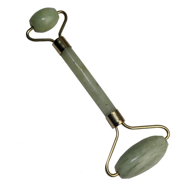 Satin Crystals Serpentine Wand Facial Roller Skincare Green New Jade 5.25-5.5 Inches