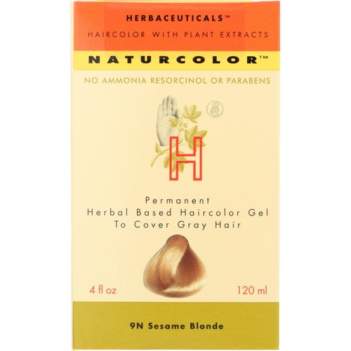 naturcolor Haircolor - Sesame Blonde Hair Dye, 4 Fl Oz (9N)