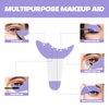 SUMEITANG All In One Eye Makeup Stencils Aid Tool Set, Reusable Mascara Shield Applicator Guard Pads + Eyeshadow and Eyeliner Stencils Pad Kit Eye Applicator Guide Tool for Makeup, Easy to Use