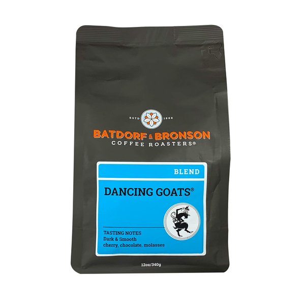 Batdorf & Bronson Dancing Goats Blend, Whole Bean Coffee, 12 oz (2 Pack)