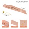 JasperKino 70th Birthday Sash and Tiara Set Rose Gold Birthday Sash Crown Birthday Party Favors Supplies for Girls Birthday Party