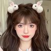 Cute cartoon rabbit hair clip three-dimensional soft plush rabbit hair clip suitable for fine hair to fix cute rabbit hair claw hair clip(BT)