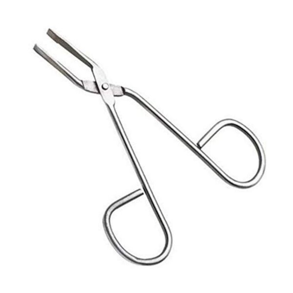 Stainless Steel Professional Eyebrow Tweezers with Scissor Handle Straight Tweezers Tip Personal Daily Beauty Care Tools Trimming Nose Hair Plucker Clip Nipper