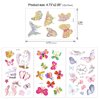 Konsait Kids Tattoos Butterfly Temporary Tattoos Sticker for Girls Children's Birthday Party Bag Filler Gift Idea Party Favors, 154 Pcs Kids Unicorn Butterfly Flower Girls Tattoos
