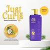 Herbishh Just Curls Deep Conditioner for Curly Hair, Avocado & Coconut Oil, Vegan, 500ml, Curlfaction Deep Conditioner for Curly Hair & Deep Hair Conditioner for Dry Damaged, Detangler, Wavy Hair