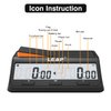 LEAP Chess Clock Digital Chess Timer Advanced for Board Game and Chess Timer with Bonus & Delay Count Down up Alarm Black/Orange