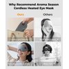 Aroma Season Heated Eye Mask, Heated Eye Compress for Dry Eyes Stye Blepharitis MGD and Blepharitis, Moist Heat Treatment to Unclog Lacrimal Glands