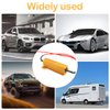Osilly 50W 6Ohm Load Resistors, 4pcs Car LED Decoder Resistors, Fix LED Bulb Fast Hyper Flash Turn Signal Blink Error Code for Auto Headlights Fog Lights DRL, with 8pcs Quick Wire Clip (Gold)