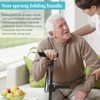 MOODIC Walking Cane Accessories-Second Handle with Immovable Fixed Knob, Easy Installation. Fits Canes Tube Diameter 0.87 in. Easy to get up, get Off