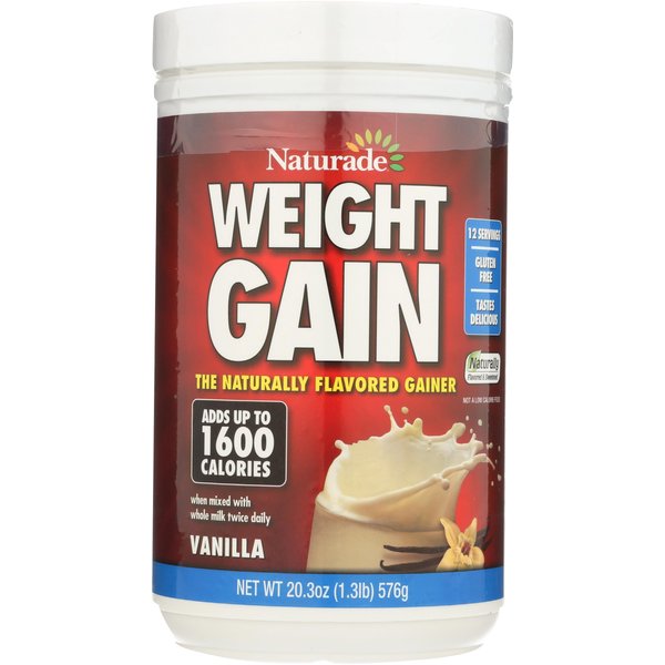 NATURADE Sugar Free Weight Gain Powder, 20.3 OZ