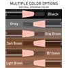 Sumeitang 12 Pcs Dark Brown Eyebrow Pencil Set,Pull Cord Peel-off Brow Pencil For Marking, Filling And Outlining, Tattoo Makeup And Microblading Supplies Kit-Waterproof and Durable Permanent Eyebrow Liners
