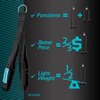 Vulken Tricep Rope Cable Attachment. 24 Inch & 17 Inch Two Lengths Built in One Pull Down Rope. Triceps Extension Straps Gym Equipment. Home Workout Handles for Resistance Bands.