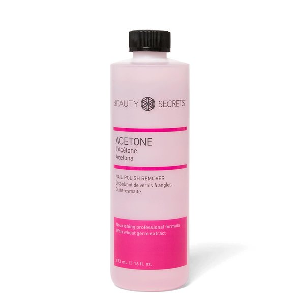 Beauty Secrets Acetone Nourishing Nail Polish Remover, 16 Oz