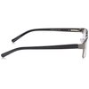 Foster Grant mens Leo Square Glasses Reading Glasses, Gunmetal/Transparent, 59 mm US