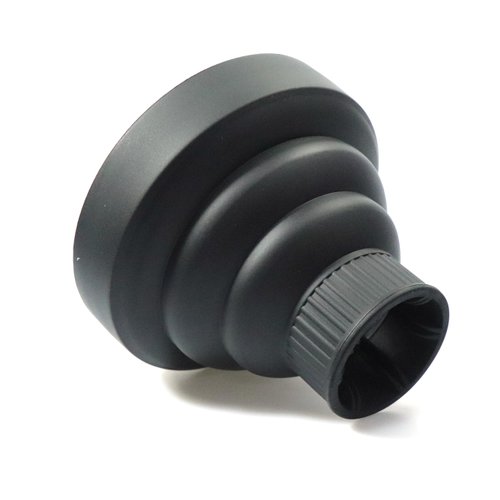 Collapsible Hair Diffuser Attachment for Hair Dryers, Portable Silicone Diffuser for Curly Hair, Universal Fit 1.57-1.99 Inch Nozzle, Ideal for Travel, Salon, and Home Use (Dryers-Black)