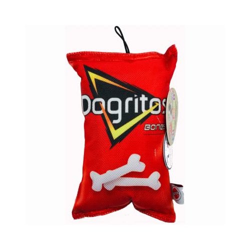 54446 8" Dogritos Chip Dog Toy - Quantity 3
