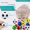 JZMYXA Cat Foam Soccer Balls for Small and Medium Cats 12 Pack, Cat Ball Toy Cat Silent Toy Cat Interactive Toy