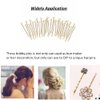 200 Counts Bobby Pins, Magicalmai 2 Inches Blonde Hair Pins with Box for Thick Thin Hair, Invisible Wave Hairgrip, Mini Hairpin Bobbie Pins Bulk for Women Lady Girls Kids