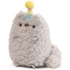 GUND Pusheen and Stormy Birthday Set Plush, Collectible Stuffed Animals for Ages 8 and Up, Gray, 6.5”