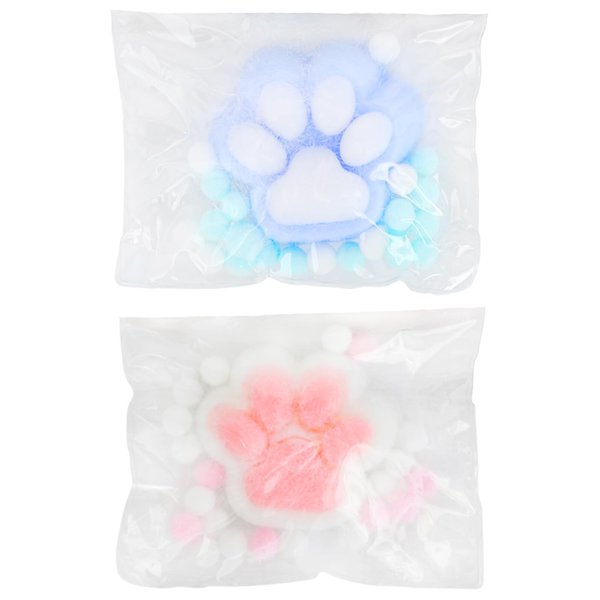 SOTOGO 2 Pieces Cat Squeeze Toys Stress Relief Squishies Animal Fidget Toys PVC Sensory Toys Family Squishy Toys