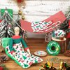UPINS 14 Pcs Christmas Elf Doll Accessories Set with Christmas Sleeping Bag Top Pants Apron and Chef Hat Scarf Glasses Swimming Circle Christmas Elf Hammock Xmas Accessory for Doll Decorations