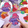 Outus 36 Pieces Valentine's Day Cards for Kids Scratch and Sniff Pencil Toppers Cards, 6 Unique Patterns and Scents Scratch and Sniff Cards with 36 Envelopes for School Exchange Presents Party Favors