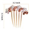 Sankuwen Flower Rhinestones Hair Combs Accessories,Perfect Mother's Day Gifts,Brithday gifts(Style B,Champagne)