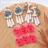 Dacmern Polymer Clay Cutters - 6 Shapes Mini Clay Cutters for Polymer Clay Earrings Making, Floral & Leaf Micro Clay Earring Cutters, Clay Cutters for Polymer Clay Jewelry