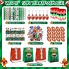 BOIKOKY 122Pcs Football Party Favors Football Goodie Bags Stuffers with Stress Ball Keychain Tattoo Sticker Silicone Bracelet for Football Birthday Party Supplies
