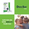 DocuSol Enemeez Kids Enema, Mini-Enemas for Ages 2-12, Docusate Sodium Stool Softener, Fast-Acting Constipation Relief, Promotes Bowel Movement in 2-15 Minutes, 5 Single-Use 5ml Disposable Tubes