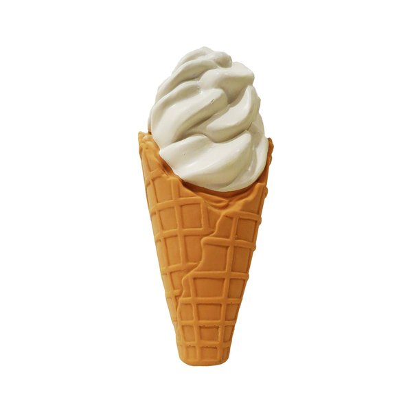 Scoochie Premium Dog Toy, Stuffed Latex Waffle Cone, 7.5" L